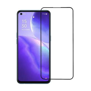 3D üvegfólia kerettel az alábbi mobiltelefonokra OPPO Reno 5 5G - fekete