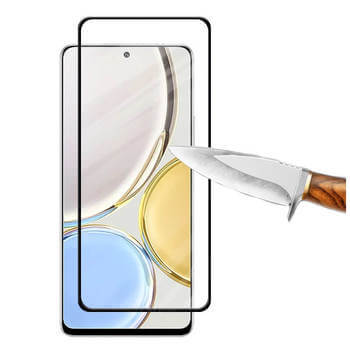 3x 3D üvegfólia kerettel az alábbi mobiltelefonokra Honor Magic5 Lite 5G - fekete