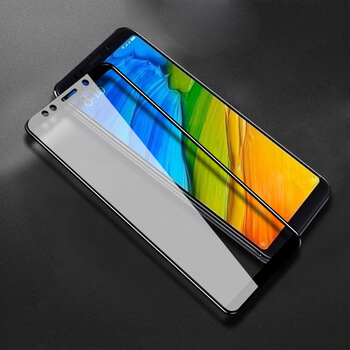 3D üvegfólia kerettel az alábbi mobiltelefonokra Xiaomi Redmi Note 5 Global - fekete