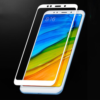 Picasee 3D üvegfólia kerettel az alábbi mobiltelefonokra Xiaomi Redmi Note 5 Global - fehér