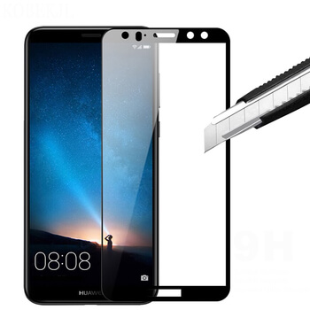 3x Picasee 3D üvegfólia kerettel az alábbi mobiltelefonokra Huawei Mate 10 Lite - fekete - 2+1 ingyen
