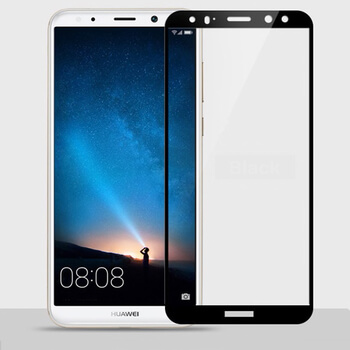 3x Picasee 3D üvegfólia kerettel az alábbi mobiltelefonokra Huawei Mate 10 Lite - fekete - 2+1 ingyen