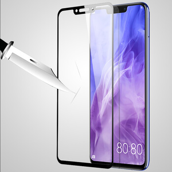 3D üvegfólia kerettel az alábbi mobiltelefonokra Huawei Nova 3 - fekete