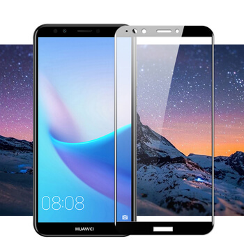 3x Picasee 3D üvegfólia kerettel az alábbi mobiltelefonokra Huawei Y7 Prime (2018) - fekete - 2+1 ingyen