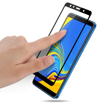 3D üvegfólia kerettel az alábbi mobiltelefonokra Samsung Galaxy A7 2018 A750F - fekete