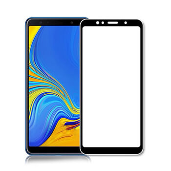 Picasee 3D üvegfólia kerettel az alábbi mobiltelefonokra Samsung Galaxy A7 2018 A750F - fekete