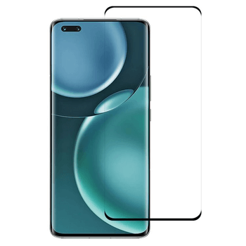 3x Picasee 3D üvegfólia kerettel az alábbi mobiltelefonokra Honor Magic5 Pro - fekete - 2+1 ingyen