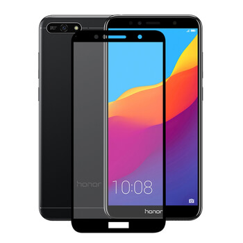3x 3D üvegfólia kerettel az alábbi mobiltelefonokra Honor 7A - fekete