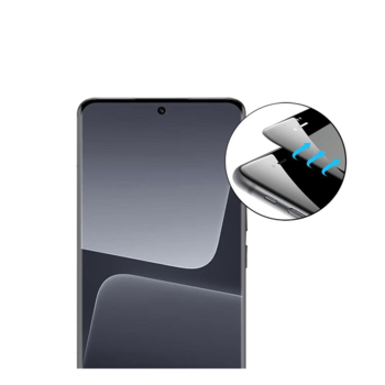 Picasee 3D üvegfólia kerettel az alábbi mobiltelefonokra Xiaomi 13T Pro - fekete