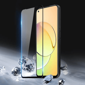 Picasee 3D üvegfólia kerettel az alábbi mobiltelefonokra Realme 10 4G - fekete