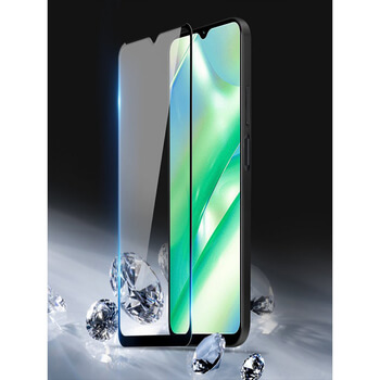 3x Picasee 3D üvegfólia kerettel az alábbi mobiltelefonokra Realme C33 (2023) - fekete - 2+1 ingyen