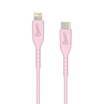 Picasee USB Kabel Lightning - USB C - Rózsaszín