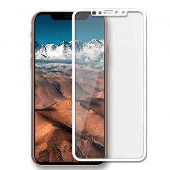 3D üvegfólia kerettel az alábbi mobiltelefonokra Apple iPhone X/XS - fehér