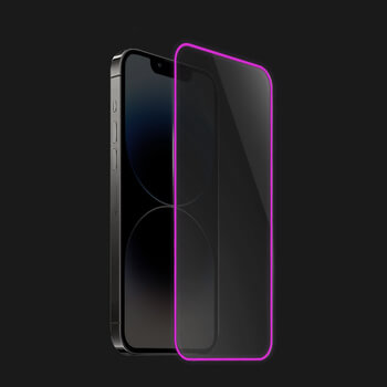 3x Keményített védőfólia a sötétben világító kerettel mobiltelefonokra Apple iPhone 16 Pro