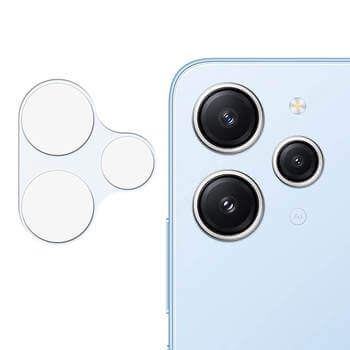 védőüveg a kamera lencséjéhez és a fényképezőgép a Xiaomi Redmi 12 5G
