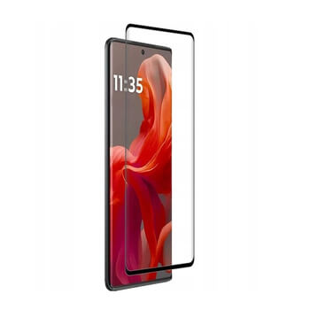 3x 3D üvegfólia kerettel az alábbi mobiltelefonokra Motorola Moto G85 - fekete
