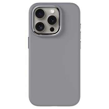 Picasee Premium case s MagSafe proApple iPhone 15 Pro - Személyre szabott gravírozás - Szürke