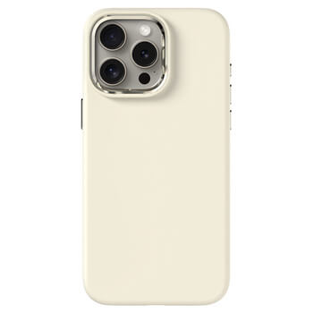 Picasee Premium case s MagSafe proApple iPhone 15 Pro Max - Személyre szabott gravírozás - Bézs