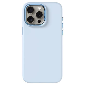 Picasee Premium case s MagSafe proApple iPhone 15 Pro Max - Személyre szabott gravírozás - Kék