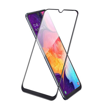 3x 3D üvegfólia kerettel az alábbi mobiltelefonokra Samsung Galaxy A50 A505F - fekete
