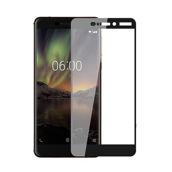 3x Picasee 3D üvegfólia kerettel az alábbi mobiltelefonokra Nokia 6.1 - fekete - 2+1 ingyen