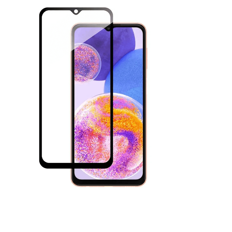 3x Picasee 3D üvegfólia kerettel az alábbi mobiltelefonokra Samsung Galaxy A23 A235F 4G - fekete - 2+1 ingyen
