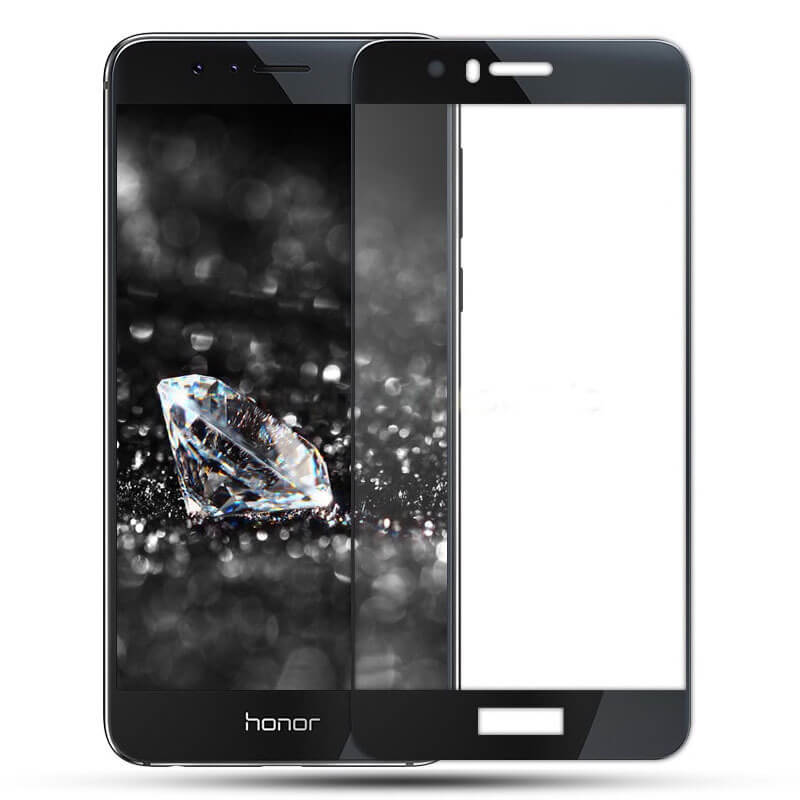 3x Picasee 3D üvegfólia kerettel az alábbi mobiltelefonokra Honor 8 - fekete - 2+1 ingyen