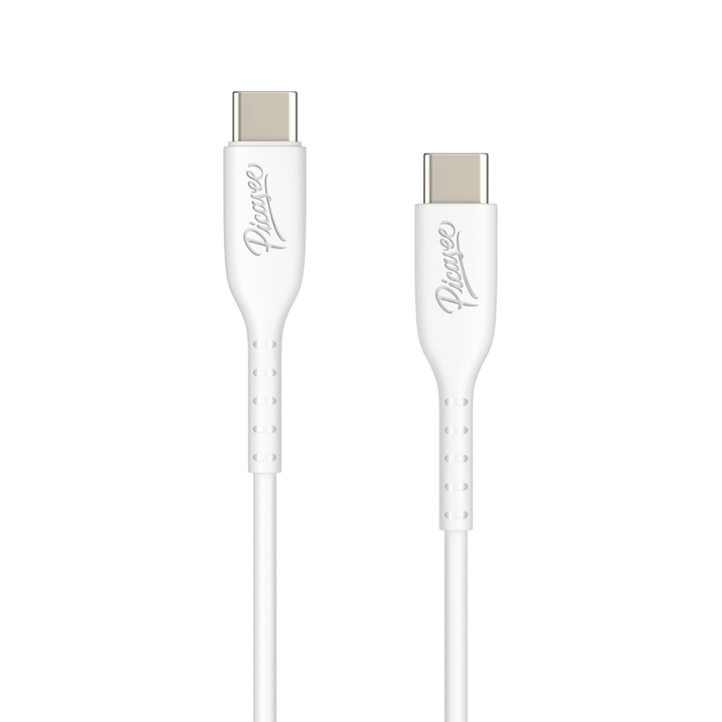 Picasee USB Kabel USB C - USB C - Fehér