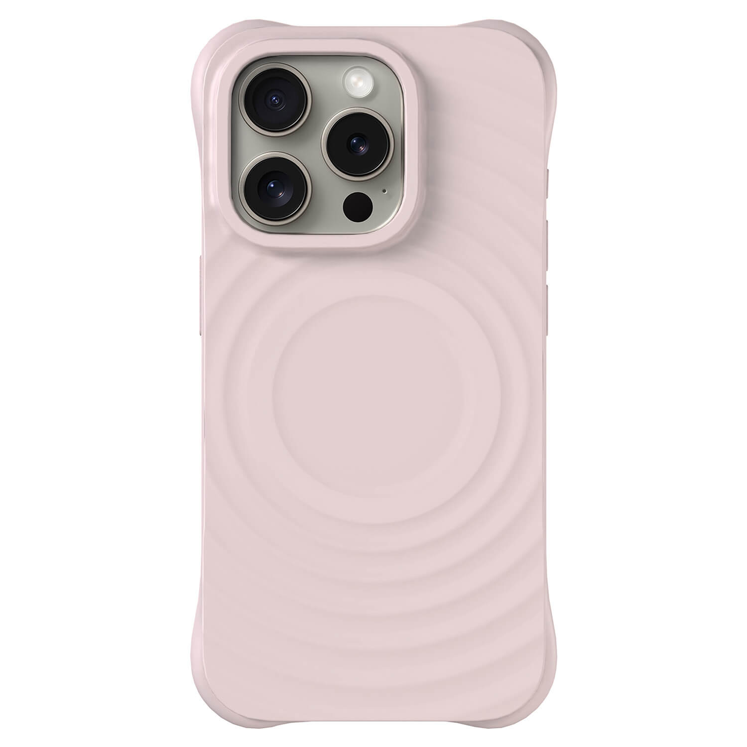 Picasee Shock-proof case s MagSafe proApple iPhone 15 Pro - Személyre szabott gravírozás - Rózsaszín